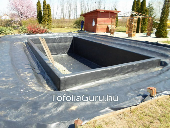 Tófóliázás nagy tóban